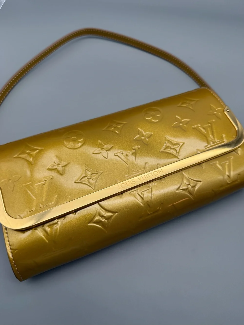 Louis Vuitton Rossmore Yellow Vernis Patent Shoulder Bag